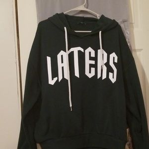 Forest green hoodie